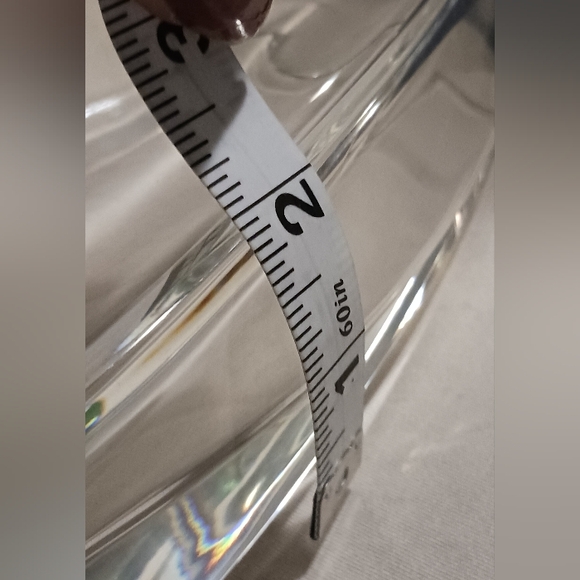 Baccarat Clear and Dark Green Glass Vase - Picture 13 of 16